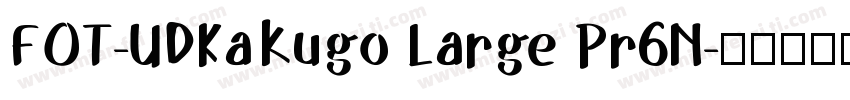 FOT-UDKakugo Large Pr6N字体转换